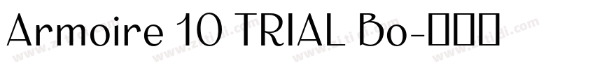Armoire 10 TRIAL Bo字体转换